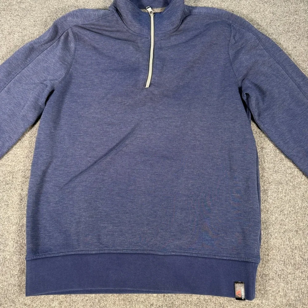 Banana Republic Polartec Half Preppy Navy Quarter Zip Pullover Mens Medium #4432